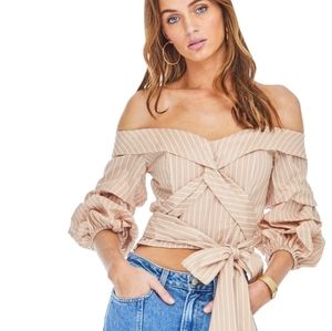 NWT ASTR The Label Carrie Blush Top